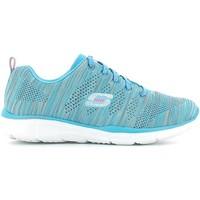 skechers 12033 sport shoes women blue womens shoes trainers in blue