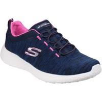 skechers burst equinox womens shoes trainers in blue