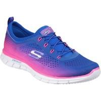 skechers active glider fearless womens shoes trainers in blue