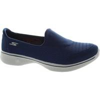 skechers go walk 4 pursuit womens loafers casual shoes in blue