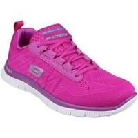 Skechers Flex Appeal Sweet Spot Womens Sports Trainers women\'s Shoes (Trainers) in pink