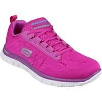 skechers sk11729 flex appeal sweet spot womens trainers in pink