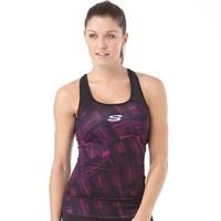 skechers womens star performance strappy support vest fuchsia