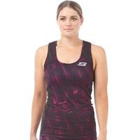 skechers womens beam performance panelled support vest fuchsia