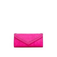 Skye Pink Plait Detail Envelope Clutch