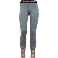 SKECHERS Womens Vega Logo Waistband Performance Tight Leggings Charcoal Marl