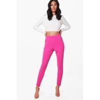 Skinny Stretch Scuba Trousers - magenta