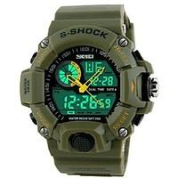 SKMEI Men\'s Watch Sports Dual Time Zones 50M Waterproof Cool Watch Unique Watch
