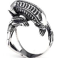 Skull Bone Gothic Rings Silver-color Scorpions Vintage Biker Rings for Men Jewelry