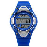 skmei kids sporty wristwatch japanese quartz digital lcd screen rubber ...