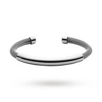 skagen ladies elin steel cuff bracelet skj0926040