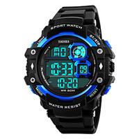 SkmeiMen\'s Outdoor Sports Multifunction LED Watch 50m Waterproof Assorted Colors Wrist Watch Cool Watch Unique Watch Fashion Watch
