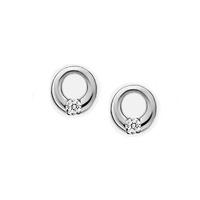 skagen elin crystal circle earrings