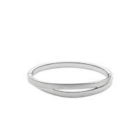 skagen elin silver tone bangle bracelet