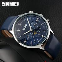 SKMEI Luxury Fashion Big Dial Designer Quartz Watch Male Wristwatch Relogio Masculino Relojes