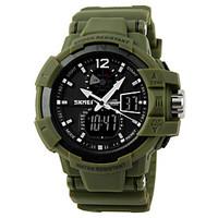 SKMEI Men\'s Military Design Sport Watch Analog-Digital Dual Time Zones/Calendar/Chronograph/Alarm Cool Watch Unique Watch