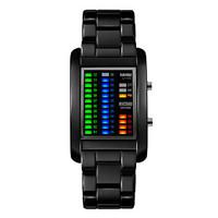 SkmeiMen\'s Fashion Alloy LED Multifunction Wrist Watch 30m Waterproof Assorted Colors Cool Watch Unique Watch