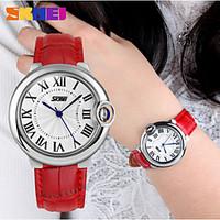 SKMEI Lady\'s Leather Band Japanese Quartz 30M Water Resistant Fashion Watch Cool Watches Unique Watches Strap Watch