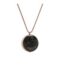 Skagen Ladies Faro Rose Gold Tone Necklace with Labradorite Pendant SKJ0658791