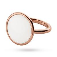 Skagen Ladies Sea Glass Size M. 5 Rose Gold Plated Ring SKJ0823791-6.5