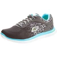 skechers flex appeal serengeti charcoallight blue