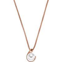SKAGEN Ladies Pearl Rose Gold Pendant Necklace