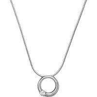 SKAGEN Ladies Cubic Zirconia Circle Pendant