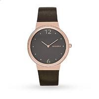 Skagen Ladies Leather Strap Watch