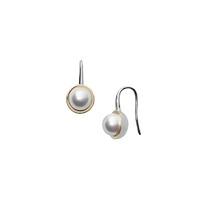 Skagen Agnethe Silver-Tone Pearl Drop Earrings