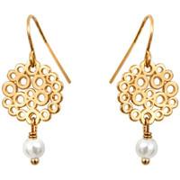 skalli earrings romane womens earrings in white