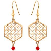 skalli earrings lison womens earrings in red