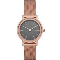 skagen ladies hald rose gold plated bracelet watch skw2470