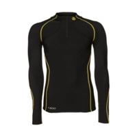 skins a200 mens thermal long sleeve compression top with zip mock neck