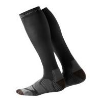 Skins Essentials Men\'s Active Compression Socks - Black/Pewter - L