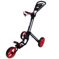 Skymax Qwik Fold 3.0 3 Wheel Push Cart - Black/Red