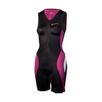 skins tri400 womens compression sleeveless front zip tri suit