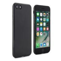 Slim Silicone Jelly with Screen Protector for iPhone 7 - Black
