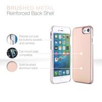 Slim Brushed Metal Back Shell for iPhone 7 - Rose Gold