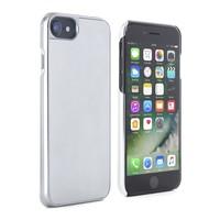 Slim Brushed Metal Back Shell for iPhone 7  Silver