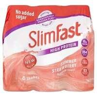 SlimFast Milkshake Multipack Bottle Strawberry 6x 325ml