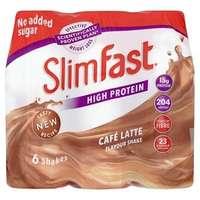 SlimFast Milkshake Multipack Bottle Café Latte 6x 325ml