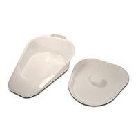 Slipper Bed Pan with Lid