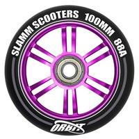 Slamm 100mm Orbit Scooter Wheel - Black/Purple