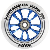 Slamm 100mm Flair Scooter Wheel - White/Blue