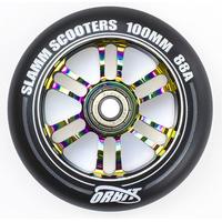 slamm orbit 100mm scooter wheel neochrome