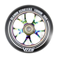 Slamm 110mm V-Ten II Aluminium Core Scooter Wheel - Neochrome