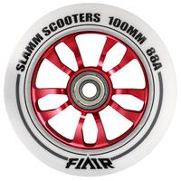 slamm 100mm flair scooter wheel whitered