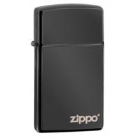 Slim Ebony With Logo Zippo Lighter