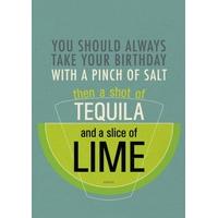 slice of lime funny birthday card