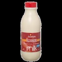 slimmer sterilised skimmed milk 1l 1000ml